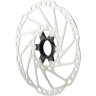 Тормозной диск SHIMANO RT64, 203мм, C.LOCK, с стопорным кольцом, внешние шлицы ESMRT64LEC