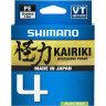 Леска плетёная SHIMANO KAIRIKI 4 PE 150 м зеленая 0,16 мм 8,1 кг LDM54TE1516015G