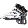 Переключатель передний SHIMANO DEORE, M4100-M, SIDE-SWING, на хомут 34,9(с адаптером 28,6/31,8), для 2x10 скоростей, угол:64- IFDM4100MX4