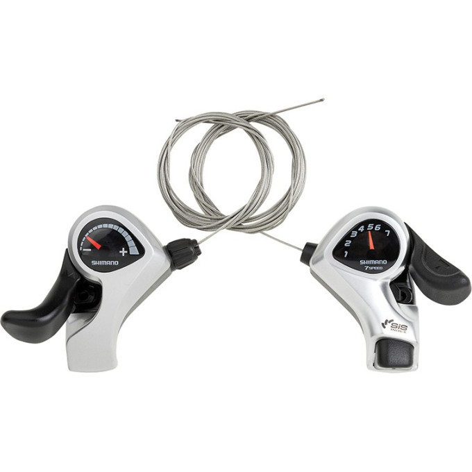 Шифтер SHIMANO TOURNEY, TX50, ЛЕВ/ПР, 3X7(FRICT)СК, ТР.+ОПЛЕТК ESLTX50P7FAT